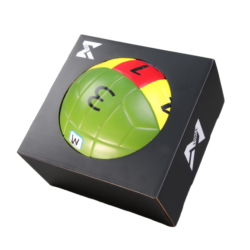 Custom Design Soccer Ball Carton Box Black Gold Foil Stamping Basketball Sport Ball Packaging for Football Display