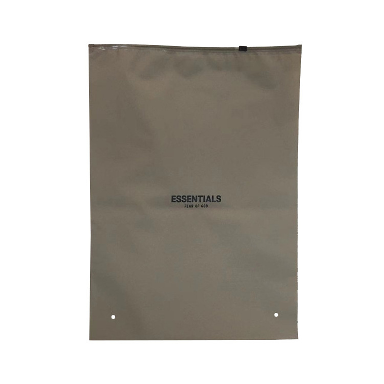 Custom small EVA soft plastic zipper clear printing reusable frosted hoodies zip lock polyester bag