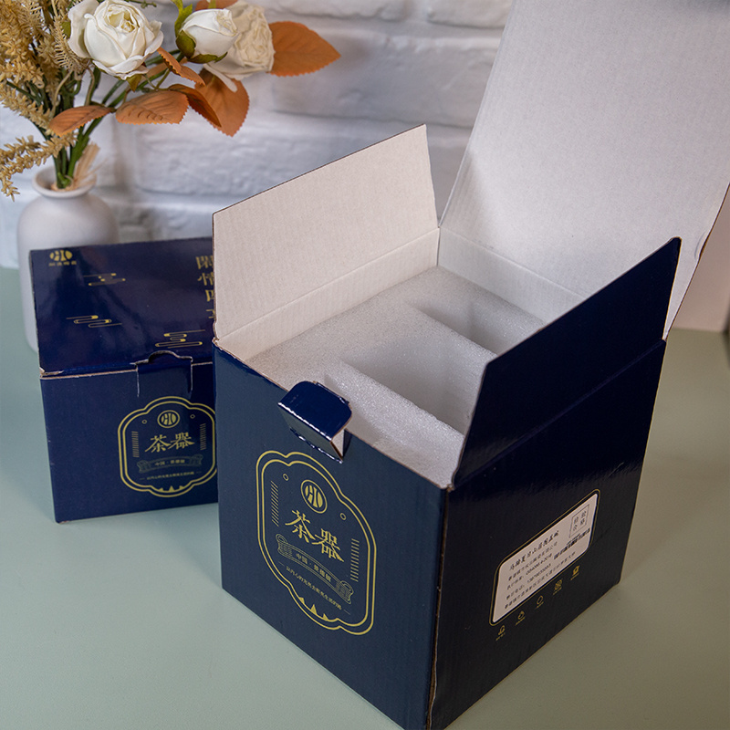 Custom printed logo carton for better protection of fragile products cup box carton chinaware paper box