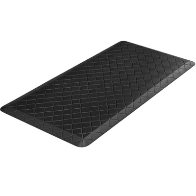 rubber backed pu leather waterproof pad Rectangular anti slip floor mat bathroom kitchen carpet