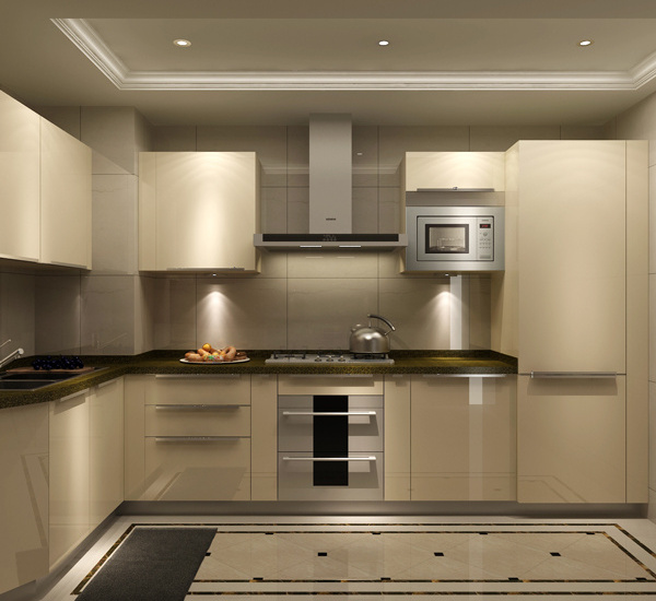 Modern minimalist style kitchen cabinets