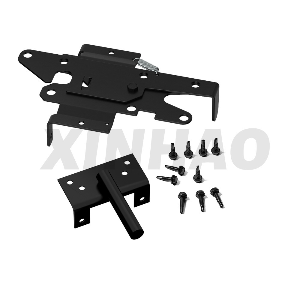 Black Yard Gate Latch 1-set with istallation screws fence gate latch for fence  gate latch