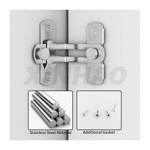 Barn Door Lock 90 Degree Stainless Steel Sliding barn Door Latch and Catches for Bathroom