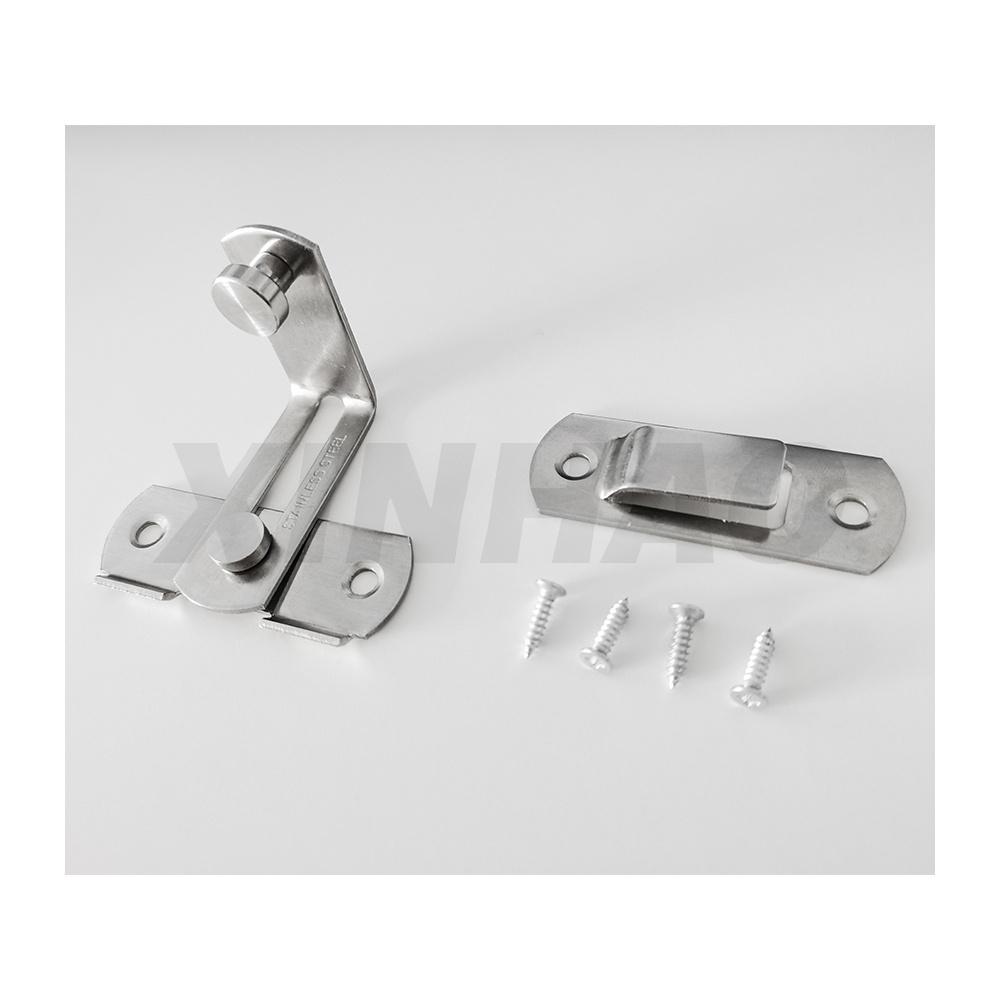 Barn Door Lock 90 Degree Stainless Steel Sliding barn Door Latch and Catches for Bathroom