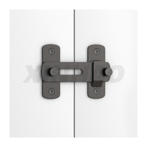 Black Steel Sliding Barn Door Lock Gate Latch Flip Latch Safety Door Bolt Latch Lock for Wine Cabinet Bathroom Outdoor