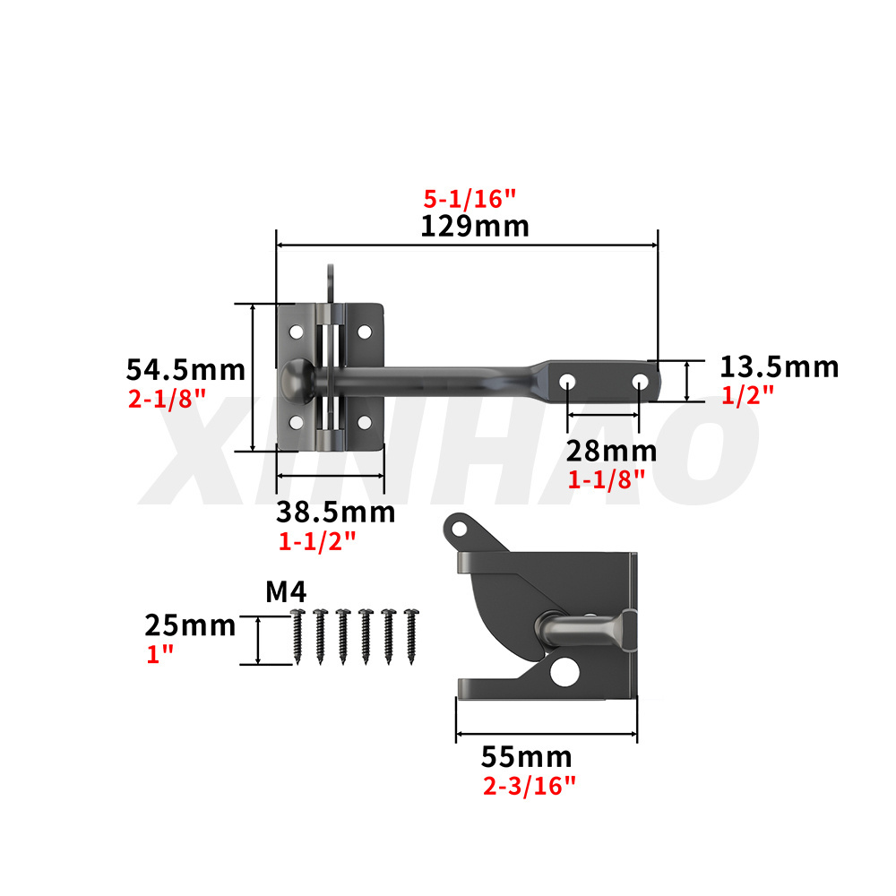 XINHAO New design American garden Yard door fence gate lock for outdoor fence supplier