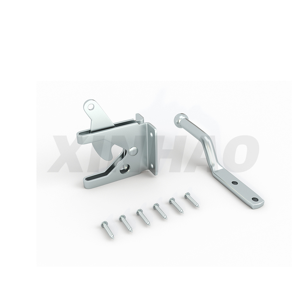 High Quality Metal Galvanized Gate Latch Self Locking Automatically for Out Fence Gate Door