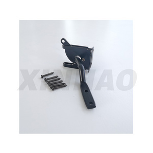 Gate Latch Self Locking Automatic for Wooden Fences Meta Gate Door Heavy Duty Gravity Security Latch in Galvanized