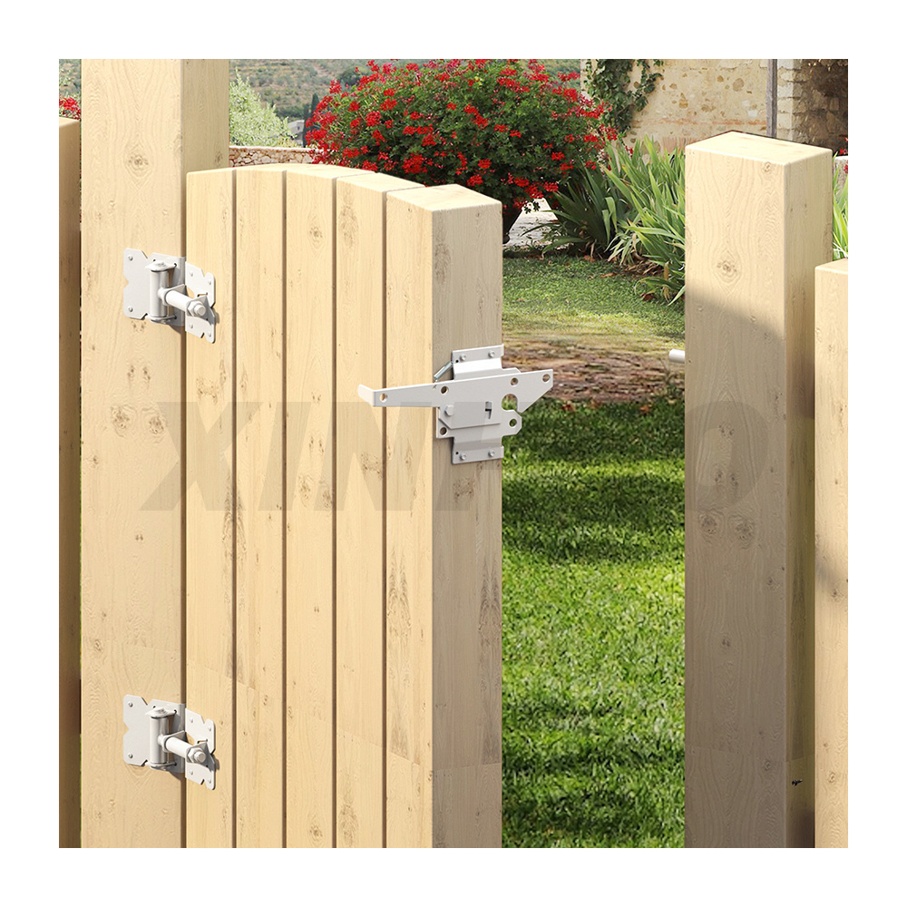 Easy To Install Self-Closing Heavy Duty Fence Gate Latch For Wooden Door