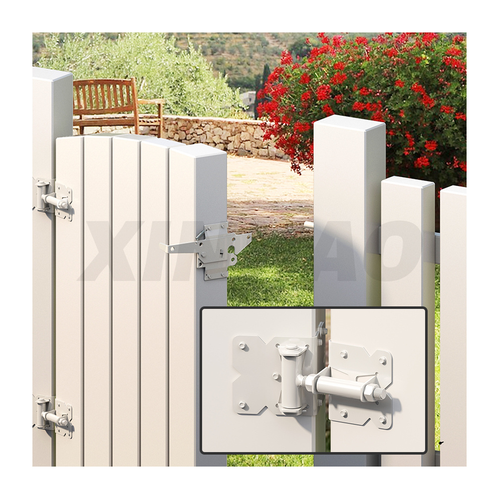 White Color Soft Closing Stainless Steel Material Gate Latch  Locks for Fence Door