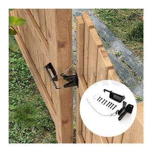 XINHAO Black Heavy Duty Gravity Fence Gate Latch for Wooden door