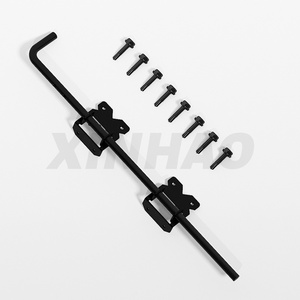 Solid  Black Bolt Gate Drop Rod Gate Latch for Duty Drop Rod Bolt Wooden Fence Gate Holding Hardware