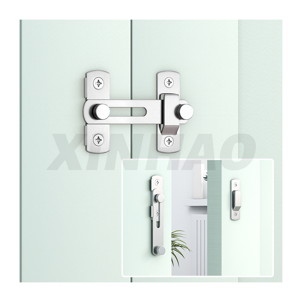 Stainless Steel 304 180 Degree Sliding Barn Door Lock Gate Latch Flip Latch Safety Door Bolt Latch Lock for Privacy