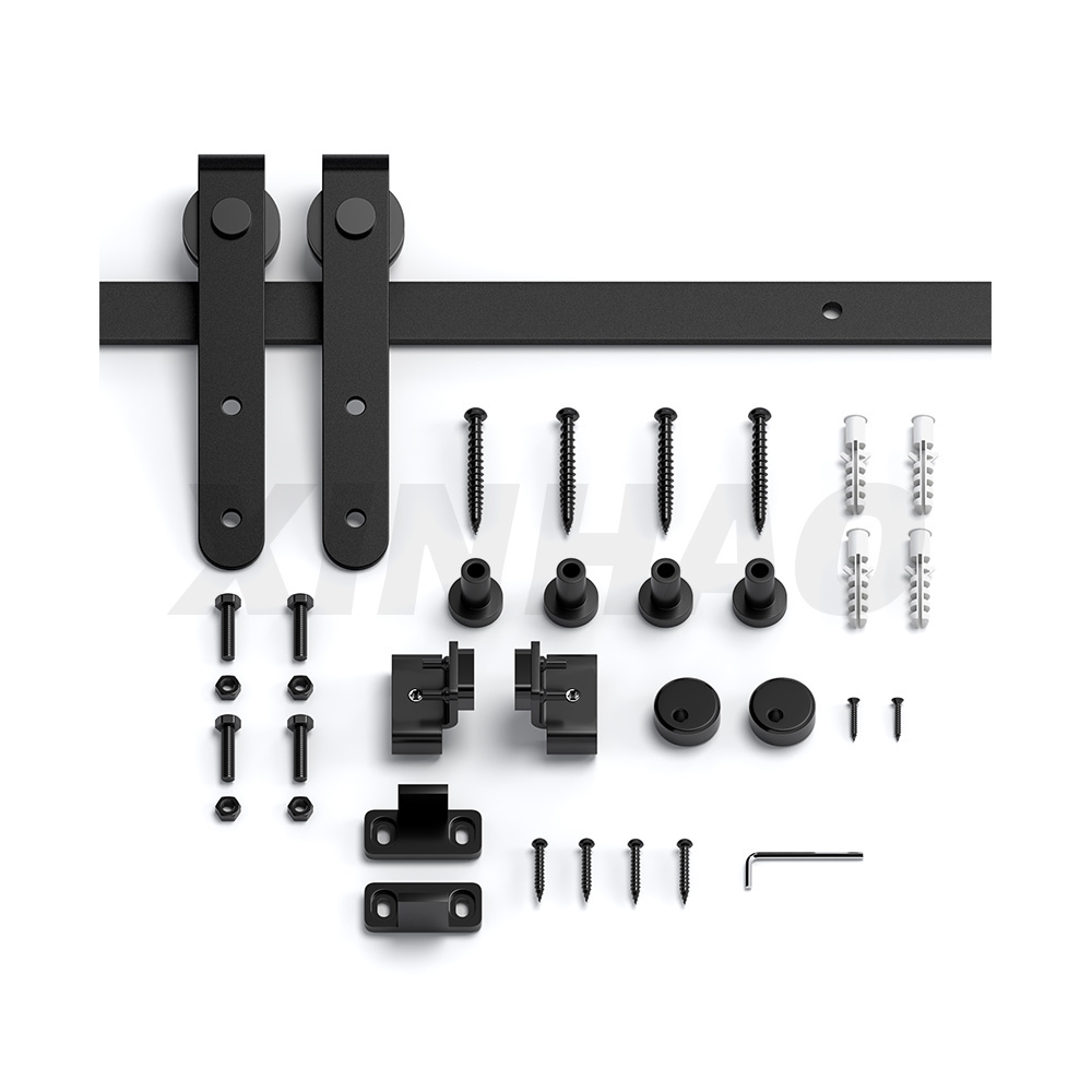 Mini Cupboard Sliding Barn Door Track Hardware Kit For Cabinet Closet and TV Stand Sliding Barn Door System for Cabinet