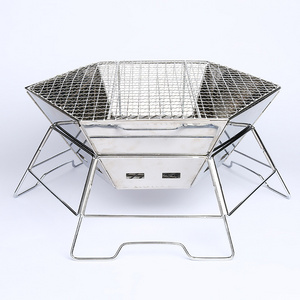 Outdoor camping portable bonfire stove fire pit cover fireplace Charcoal grill