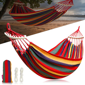 Outdoor Woven Small Hammock Portable with Carry Bag Single Double Indoor Leisure Hammock