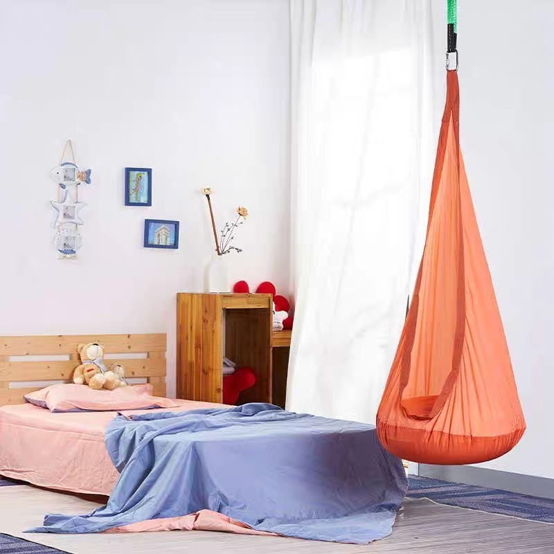 Indoor european standard double panels swing style hanging egg chair baby hammock