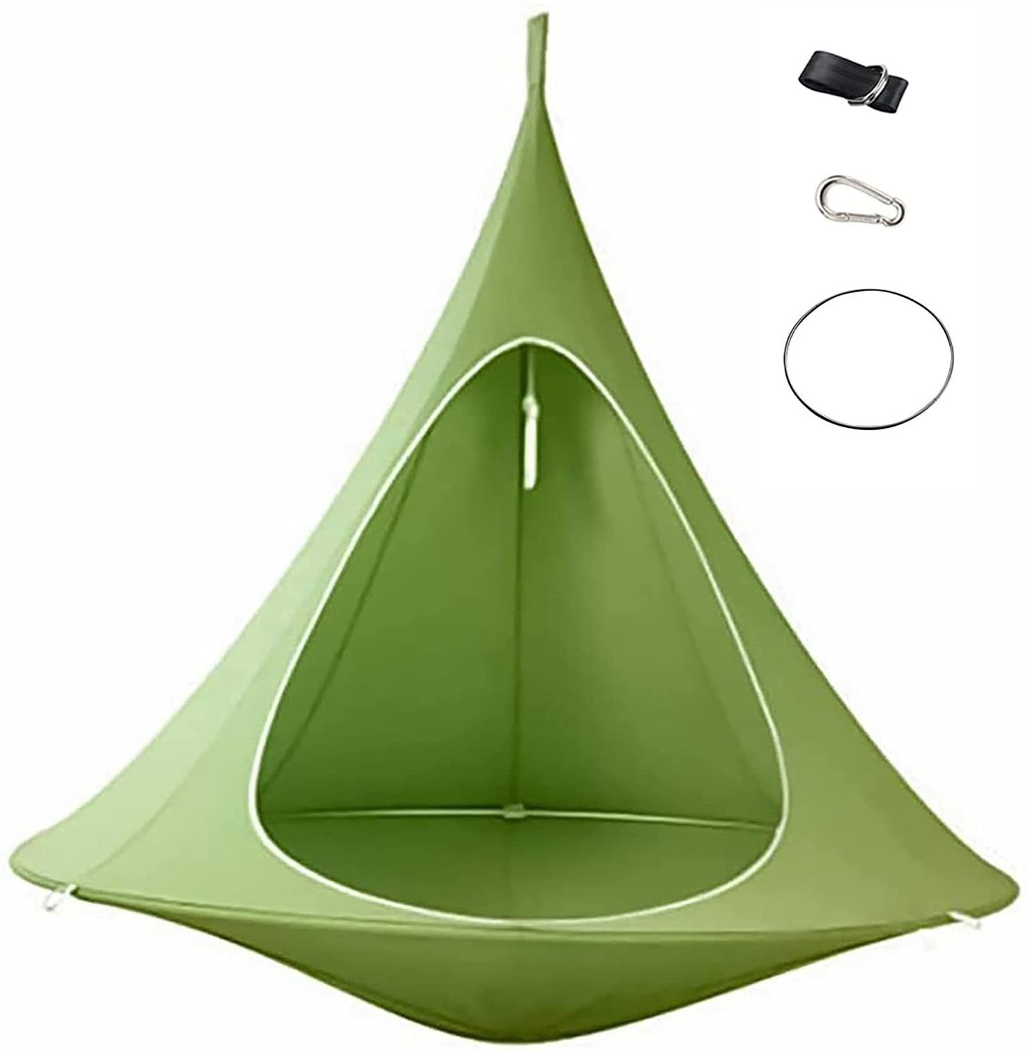 Foldable outdoor leisure swings stainless steel iron pipe hammock swing chair