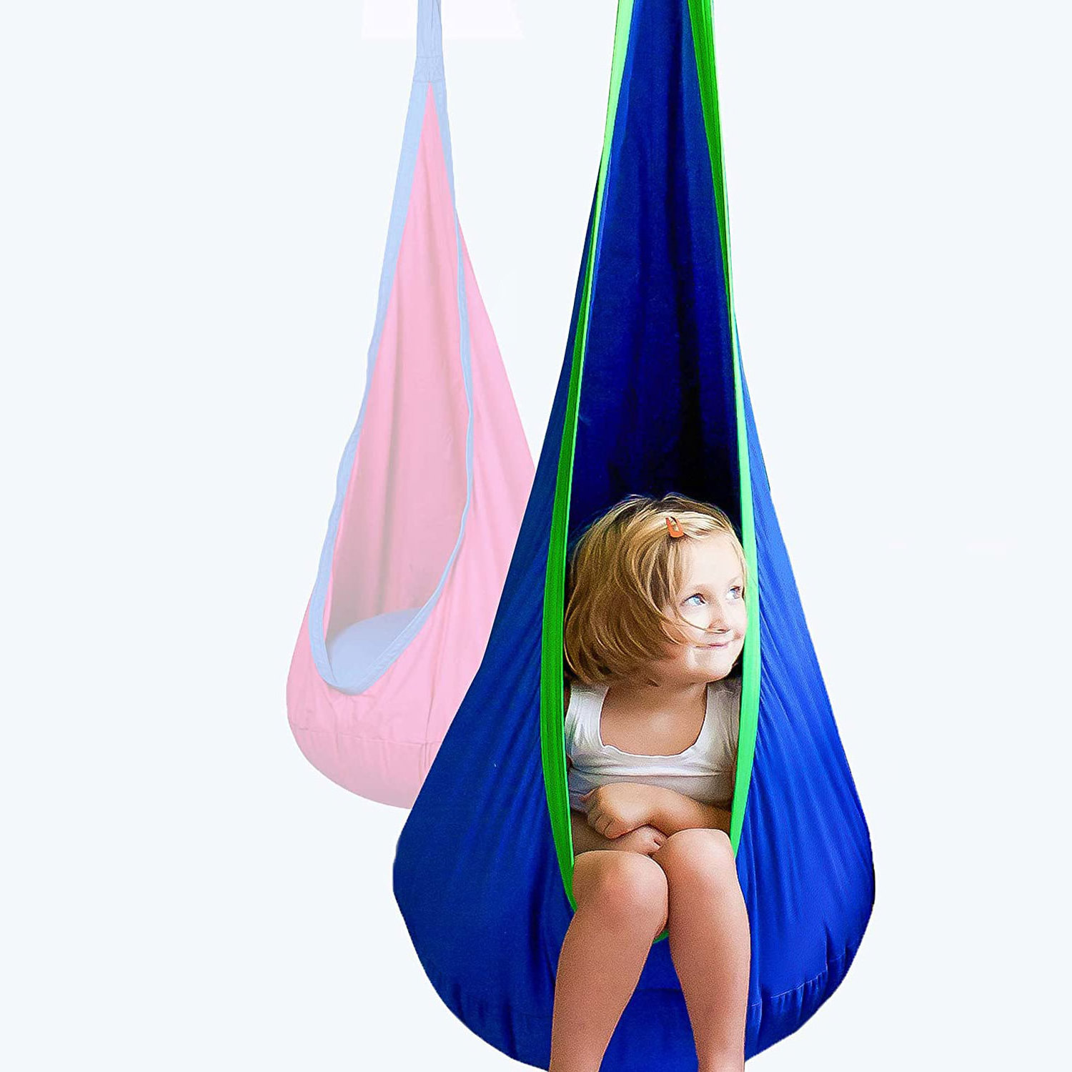 Kid Sitting Hammock Nylon Chair Hanging Inflatable Seat Pod Swing Child Hammock