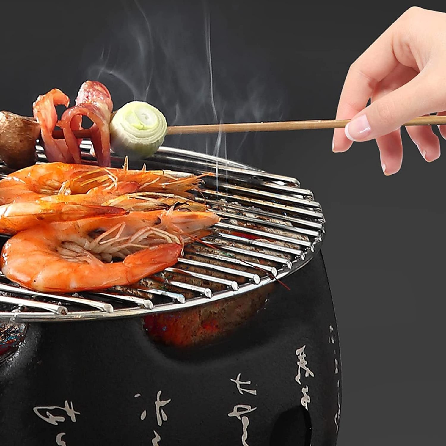 Easily Cleaned Non-Stick Stove Barbecue Yakitori Disposable Bbq Grill Netting Aluminum Tabletop Japanese Grill