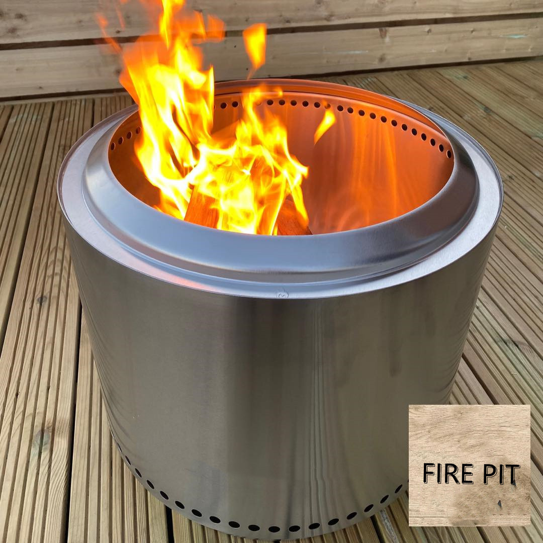 Outdoor camping 304 stainless steel circulation secondary combustion smokeless wood stove fire pit grill