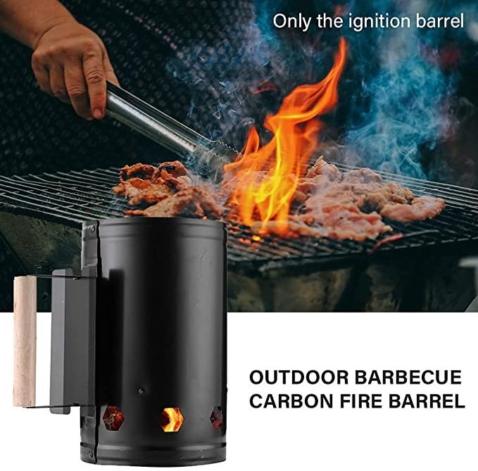 Camping Accessories Chimney Starter Charcoal Fire Lighter Quick Rapid Briquette Starters Can Canister for Grilling