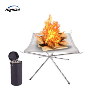 Highike Outdoor courtyard portable foldable fire pits fireplaces bonfire