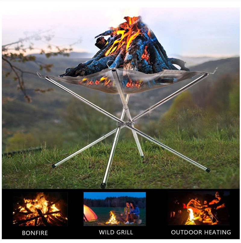 Highike Outdoor courtyard portable foldable fire pits fireplaces bonfire