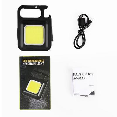 2022 New Outdoor Camping LED Portable Super Bright 800 Lumens Mini 10W COB Portable Pocket Rechargeable Magnetic Work Light