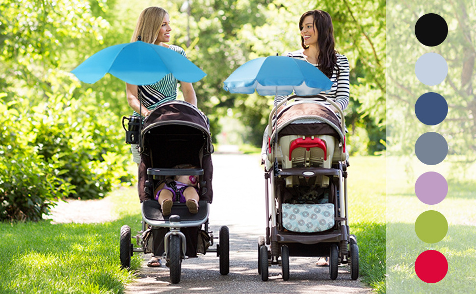 Rain Waterproof Windproof UV Protect Sunshade Clamp Handle Baby High quality Baby  Stroller Umbrella