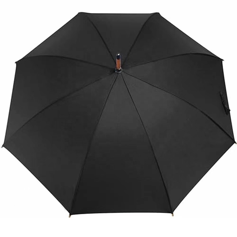 Solid wood long handle umbrella Retro Gentleman automatic windproof business straight handle umbrella