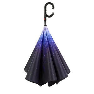 auto open reverse umbrella custom inverted umbrella full body umbrella for sale digital printing hands free