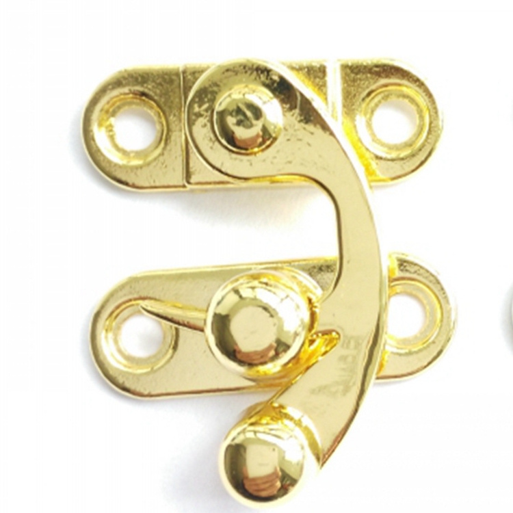 38*45mm Big ZINC Alloy goden silver bronze lock latch decorate hook catch hasps clasp for box