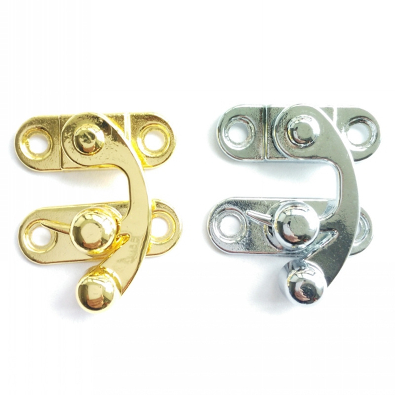 38*45mm Big ZINC Alloy goden silver bronze lock latch decorate hook catch hasps clasp for box