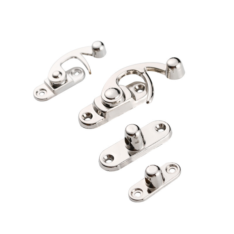 38*45mm Big ZINC Alloy goden silver bronze lock latch decorate hook catch hasps clasp for box