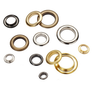 Iron Aluminium Eyelet for Clothing Button Bag Tag Custom Double-sided Metal Brass Copper Stainless Steel Plating Round Anti Rust