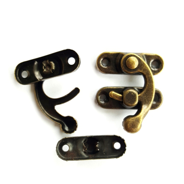 Antique bronze silver brass golden Metal Buckles Latches Catches for Wooden Jewellery Box Drawer Cabinet Door Fix