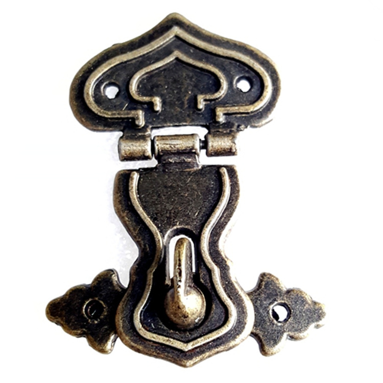 Antique bronze silver brass golden Metal Buckles Latches Catches for Wooden Jewellery Box Drawer Cabinet Door Fix