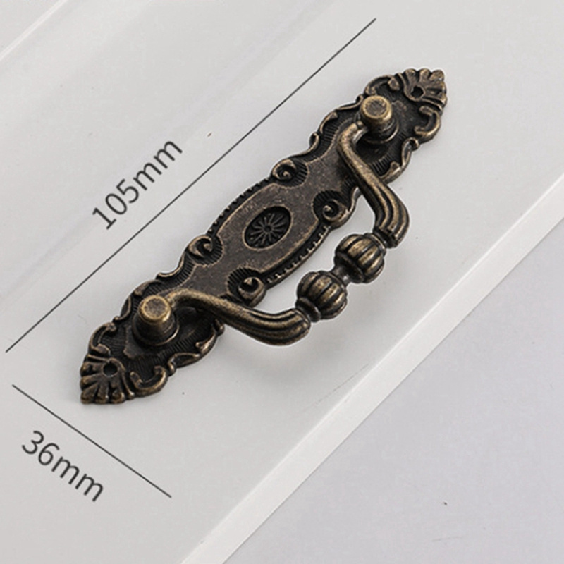 105mm antique bronze golden silver black zinc alloy fancy new cabinet handles fordoor wooden box drawer case