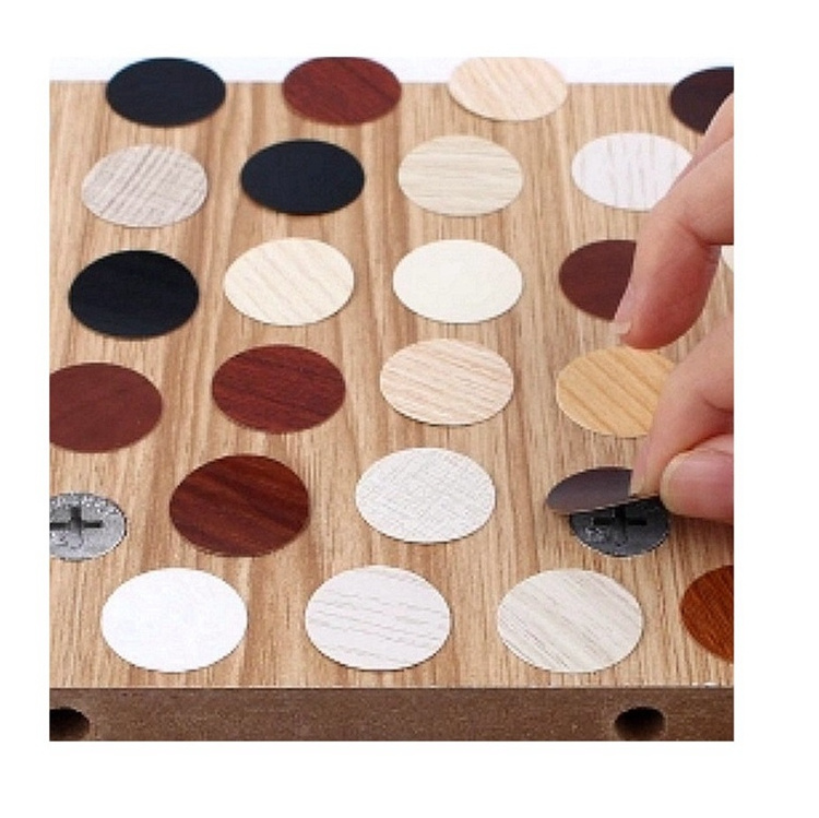 54pcs per sheet 21mm Screw Hole Covers Caps Furniture Table Self-Adhesive Anti-rust Sticker