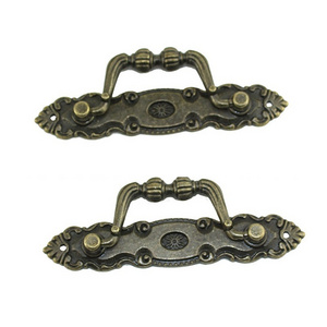 105mm antique bronze golden silver black zinc alloy fancy new cabinet handles fordoor wooden box drawer case