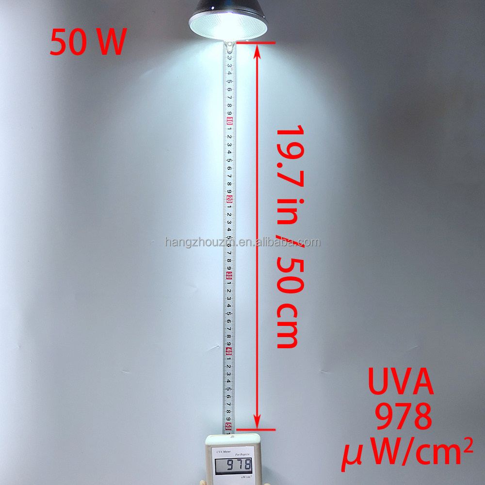 Par30 50W UV Spotlight Hid Lights Reptile Metal Halide Bulb Full Spectrum Sun UV Flood Light Lamp