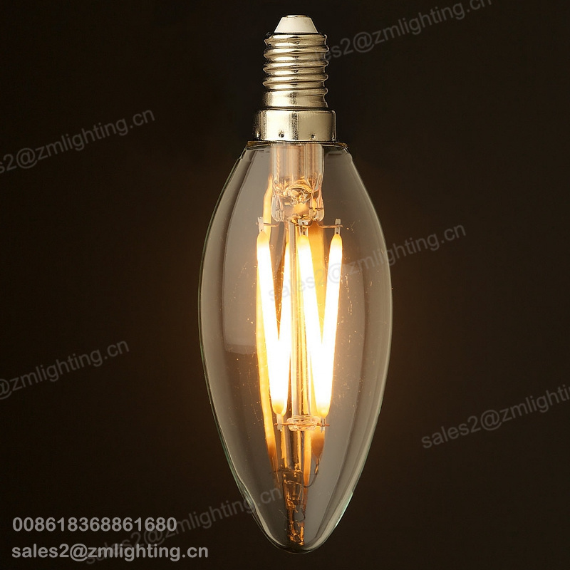 C35 2W 4W 6W 8W flame E12 E14 E26 E27 B22 LED candle light bulb