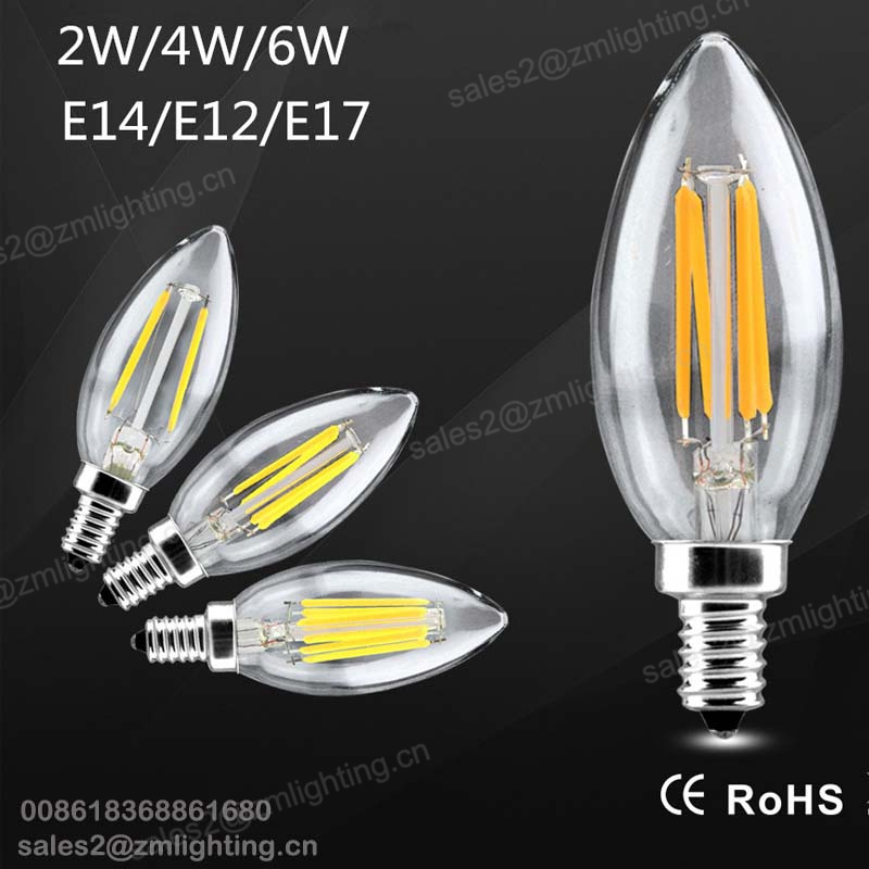 low voltage LED Edison E12 E14 E27 candle 3V 6V 3.5W battery operated led light bulbs