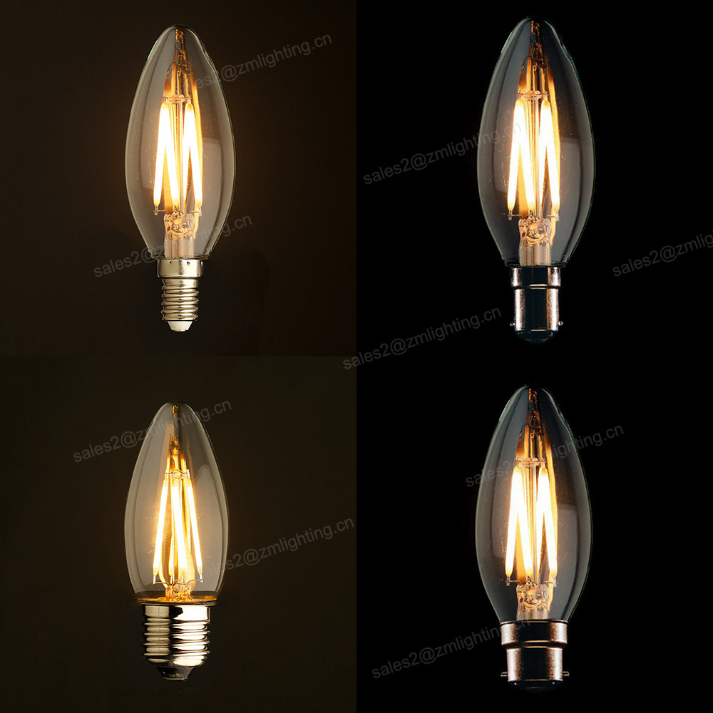 3W LED candle light E27 12V 24V LED candelabra light bulb 12V 24V DC led candle bulb