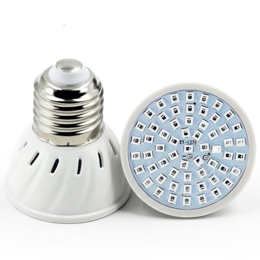 80 LED Plant Light lamp E14 E27 GU10 GU4 base Full Spectrum LED Grow Light Bulb for Vegetables Flower