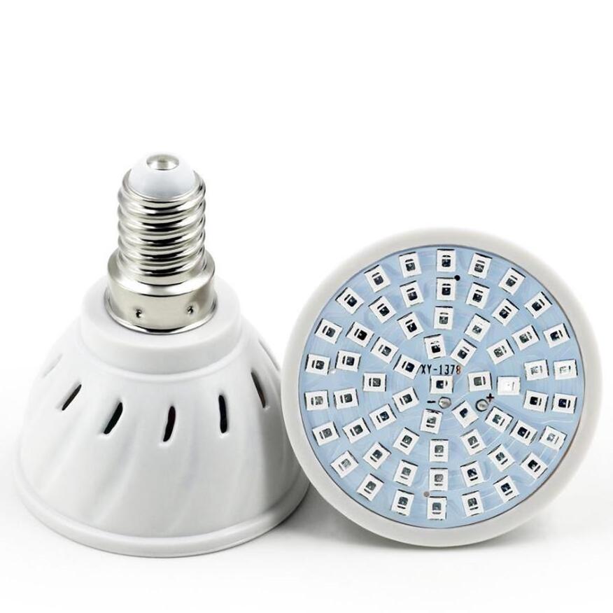 80 LED Plant Light lamp E14 E27 GU10 GU4 base Full Spectrum LED Grow Light Bulb for Vegetables Flower