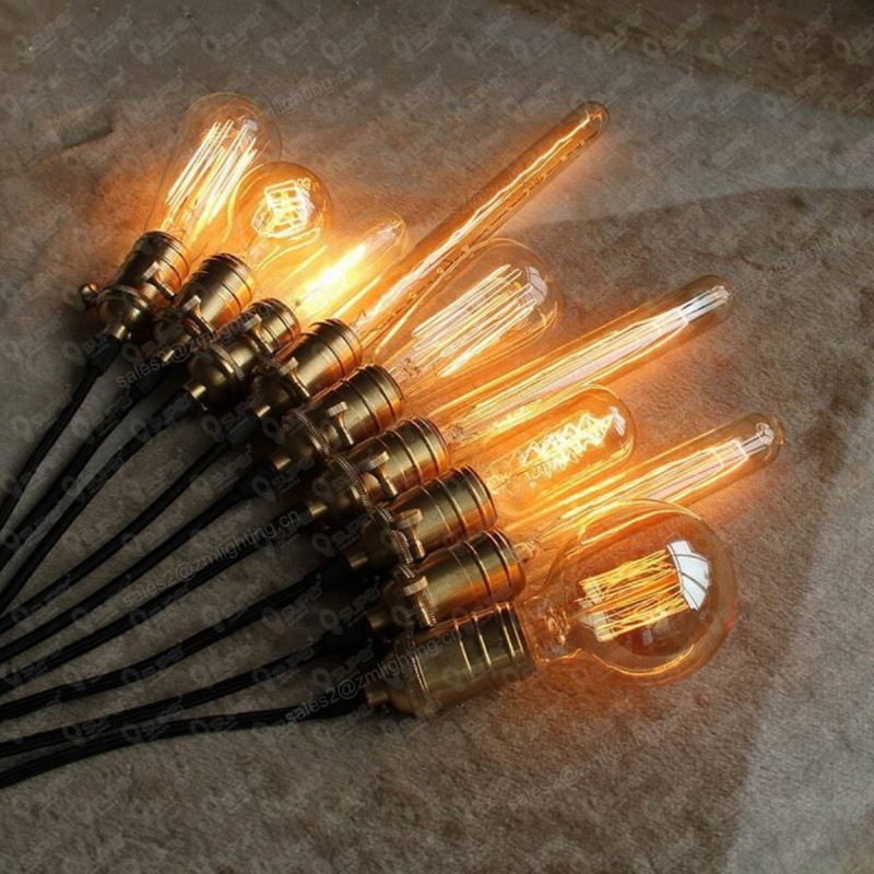 125mm 185mm 225mm 300mm long tube vintage edison light bulb E27 T30 T300