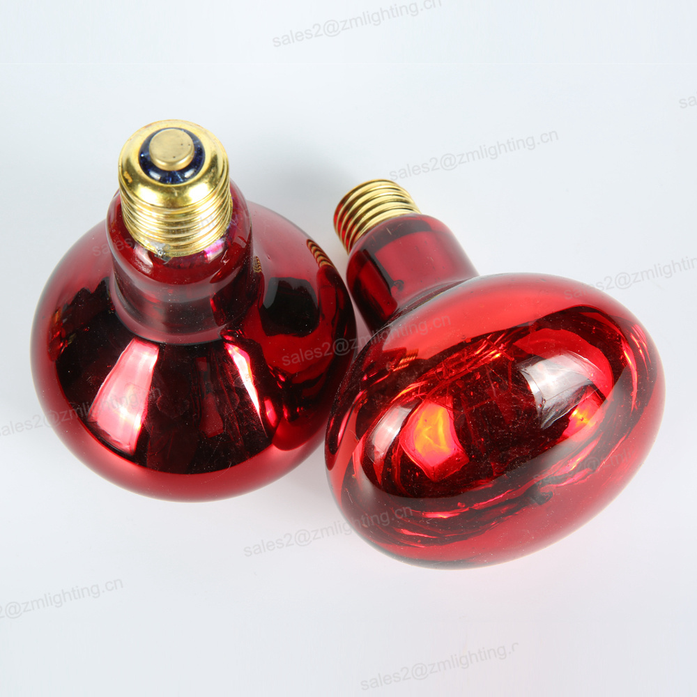 Heat Basking Lamp Reptile Infrared Heater Light Bulb for Reptile Poultry Cattle