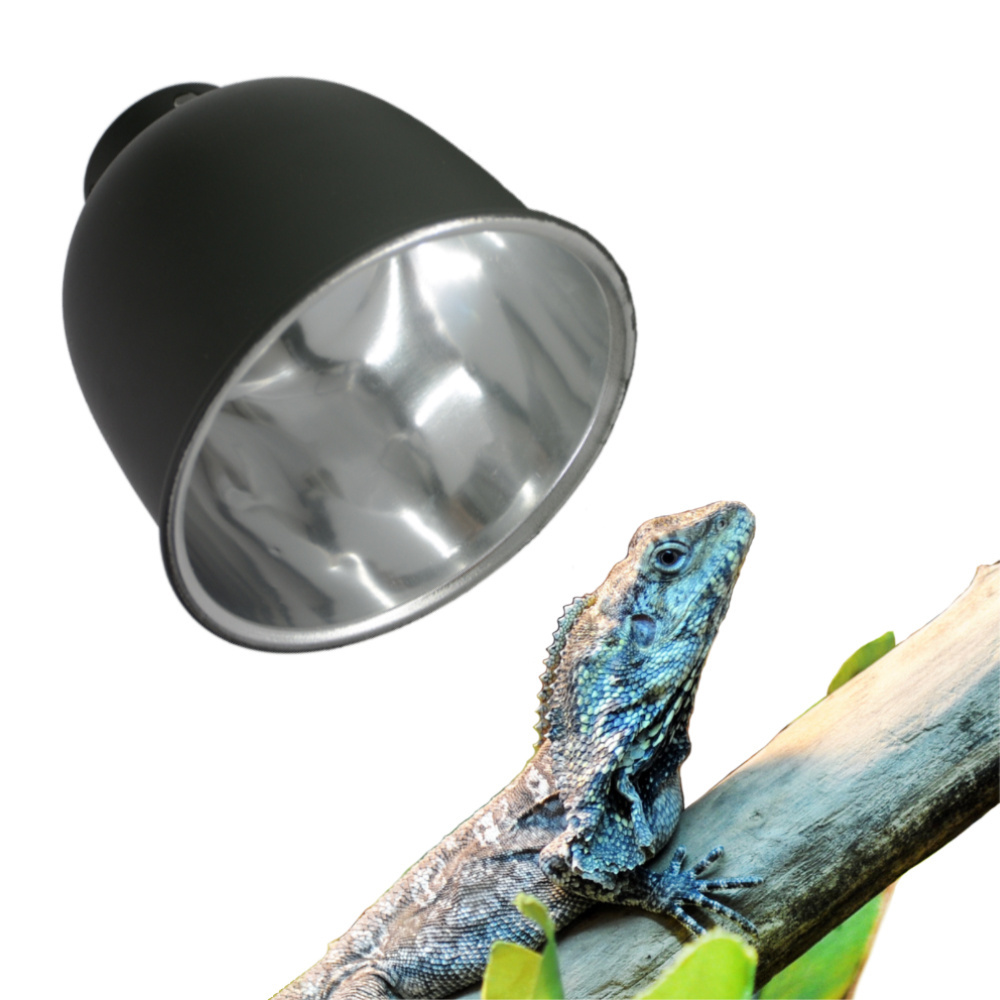 5.5 inch Reptile Reflective Dome With Ceramic E27 Bulb Holder Deep Dome Reptile Lamp Light Fixture